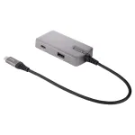 StarTech.com USB-C multiport adapteris - USB-C į 4K 60Hz HDMI 2.0, 100W Power Delivery perdavimas - 3 prievadų 10Gbps USB &scaron;akotuvas - Ne&scaron;iojama USB Type-C mini dokų stotelė - 25 cm laidas