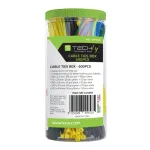 Techly ISWT-SET-CL600T lygiagretieji kabelių rai&scaron;čiai, nailonas, įvairiaspalviai, 600 vnt.