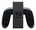 Nintendo Joy-Con 2 Įkrovimo Grip, Nintendo Switch 2, valdiklio rankena, juoda, permatoma, plastikinė, Nintendo, Joy-Con 2