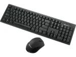 Sandberg Wireless Office DesktopSet INT, belaidė klaviatūra ir pelė, RF, membraninė, QWERTY, juoda