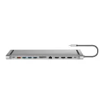 USB 3.2 dokavimo stotelė USB-C, 12 prievadų, PD