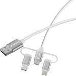 Verbatim Essentials 3in1 USB 2.0 laidas USB-A / USB-B / USB-C
