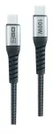 2GO USB-C greito įkrovimo laidas 100W 2m juodas