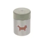 Lassig Little Forest Fox maisto termosas, 315 ml, dvigubų sienelių nerūdijantis plienas, nepraleidžia skysčių, žalios spalvos