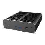 Akasa A-NUC50-M1B Bekorpusis NUC Korpusas &ndash; Aliuminis &ndash; Juodas &ndash; UCFF &ndash; 2,5 inch Kietojo Disko Vieta