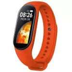 iWear SM7 i&scaron;manioji apyrankė 0,96 inch TFT kūno rengybos sekimo įrenginys IP67 su &scaron;irdies ritmo ir kraujospūdžio matuokliu, miego stebėjimu, socialiniais prane&scaron;imais, raudona