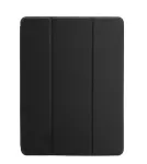 Connect Galaxy Tab A9 dėklas su imituotu mikropluo&scaron;to vidumi, juodas