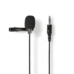 NEDIS MICCJ105BK laidinis mikrofonas, 3,5 mm lizdas, įvairiakryptis, juodas