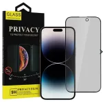 iLike Apple iPhone 14/13/13 Pro/16E grūdinto stiklo privatumo apsauginis stikliukas juodas