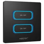 MIBOXER ESR2TB 2-jungčių LED skydelio nuotolinio valdymo pultas su judesio jutikliu ir reguliatoriumi, 2,4 GHz, baltas