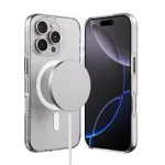 Crong Clear MAG Pro Dėklas, skirtas iPhone 16 Pro Max, su MagSafe (permatomas)