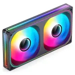 Ventiliatorius Jonsbo ZB-240 240mm ARGB PWM juodas su Infinity Mirror dizainu
