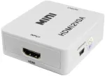 PULSAR HDMI į VGA keitiklis su garsu - juodas