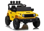 LEAN CARS Jeep Rubicon DK-JWR558 24V Geltonas elektrinis automobilis su nuotolinio valdymo pultu