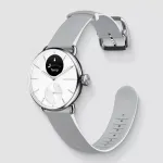 Withings ScanWatch 2 38 mm hibridinis laikrodis su 1,6 cm (0,63") OLED ekranu, i&scaron; nerūdijančio plieno, baltos spalvos