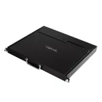 LogiLink 8 prievadų KVM konsolė su 17 colių LCD, VGA, itin mažo gylio, 1U stelažinė
