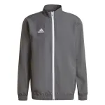 adidas Entrada 22 Prezentacinė striukė pilka 2XL - vyri&scaron;ka, i&scaron; perdirbto poliesterio, užtrauktuku