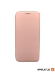 Evelatus Samsung Galaxy A41 knygelės dėklas rožinio aukso spalvos