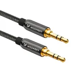 Wozinsky Universal 3,5 mm AUX garso laidas, 2x vyri&scaron;kas lizdas, 1,5 m, juodas
