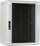 DSIT 15U sieninis serverio kabinetas su stiklo durimis, baltas, 600x450x770 mm (DS6415W)