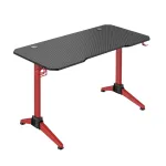 LogiLink Gaming stalas 120x60 cm RGB raudonas rėmas