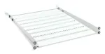 DIGITUS TN-19-550-1U-GY 1U fiksuota stovo lentyna, 550 mm gylio, pilka RAL 7035, 25 kg apkrova