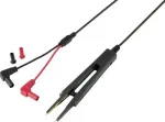 VOLTCRAFT MSL-503-2 matavimo laidų rinkinys, 4 mm saugos ki&scaron;tukas &ndash; 4 mm saugos ki&scaron;tukas, 39 cm, 10 A, 1000 V, CAT III/IV, juodas/raudonas, 2 laidai VC-18654460