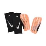 Nike Mercurial Lite futbolo blauzdų apsaugai oranžinės spalvos XL