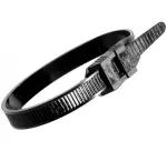 EXERTIS CONNECT pramoniniai kabelių rai&scaron;čiai, 180 x 9 mm, nailoniniai, juodi, 100 vnt. (620625)