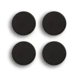 Zeller 4 apvalūs juodi magnetai &Oslash; 23 mm x 9 mm (11236)