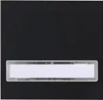 Kopp HK07 perjungiklio dangtelis su žymėjimo lauku, matinis juodas (IP20) 492050002