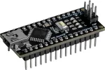 Joy-IT ARD Nano V3P Arduino suderinama Nano plok&scaron;tė ATmega328P Mini-USB