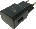 PowerRay PR-TA20EBE EU 2 kontaktų USB sieninis įkroviklis, 5V/2A, juodas, urminis