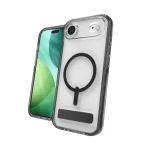 ZAGG Santa Cruz Snap KS dėklas su atlenkiama atrama iPhone Air, suderinamas su MagSafe (juodas)
