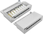 Wirewin 8 prievadų Cat6 ekranuotas stalinis pachpanelis su LSA+ gnybtais (DVP-TRIO-K6 8)