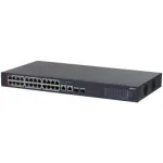 Dahua Technology CS4228-24GT-240 valdomas L2 Gigabit Ethernet komutatorius su PoE 240 W, 26 prievadai, juodas