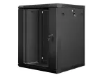 Lanberg sieninis montavimo spintos stovas 19'' 15U 600x600mm juodas (stiklinės durys)