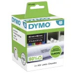 DYMO Authentic LabelWriter dideli adresų lipdukai | 36 mm x 89 mm | lipnūs | 2 ritės po 260 (520 lengvai nuplė&scaron;iamų lipdukų) | LabelWriter etikečių spausdintuvams | Pagaminta Europoje