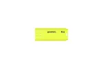 USB atmintukas GOODRAM UME2 8 GB USB 2.0 Type-A, geltonas, su dangteliu
