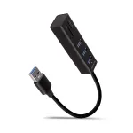 Axagon HMA-CR3A Metalinis USB 3.2 Gen 1 kelių prievadų &scaron;akotuvas su trimis USB prievadais ir kortelių skaitytuvu