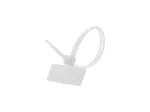 Lanview LVT551140 kabelio rai&scaron;tis lygiagrečiu įvedimu, plastikinis, baltas, 100 vnt.