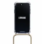 Dėklas ant kaklo Lookabe loo007 auksinė nude, skirta iPhone 7/8 Plus