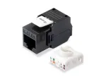 Equip Cat.6A Neekranuotas Keystone Jack Toolfree, RJ-45, LSA, Juodas