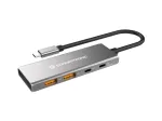 Conceptronic HUBBIES15G 4 prievadų USB 3.2 Gen 2 USB-C centras pilkas