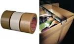 Pakavimo juosta Tesa 04124, PVC, ruda, 66 m &times; 50 mm