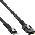 InLine Slim SAS kabelis, SFF-8654 į Mini SAS SFF-8087, 12Gb/s, 0,5m