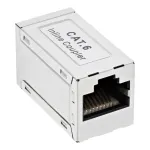InLine Cat.6 adapteris, pilnai ekranuotas, metalinis, 2x RJ45 F/F, 1:1