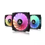 Chieftec CF-3012-RGB kompiuterio au&scaron;inimo sistema Korpuso ventiliatorius 12 cm Juoda