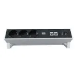 Prailginimo laidas Bachmann DESK 2 0,2 m 3 AC lizdai juoda balta
