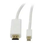 Kabelis DisplayPort mini 1.2 &rarr; HDMI 2.0 - ST/ST - 2m - Ultra HD 4K 60Hz 4:4:4 - 8 bit HDR - Synerg